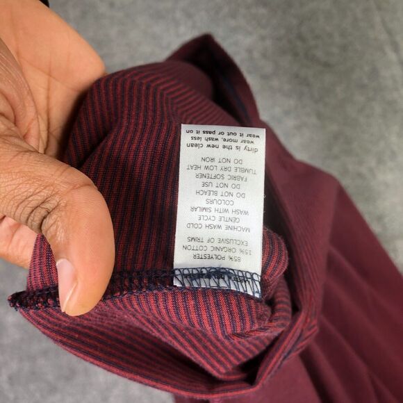 Toad&Co Polo Shirt Mens Medium Striped Marko Short Sleeve Golfer Preppy - Picture 7 of 9